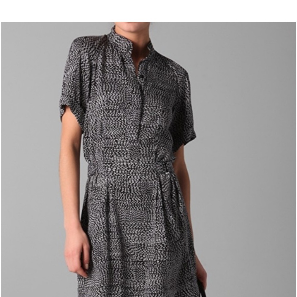 Diane Von Furstenberg Black and White Mini Dress